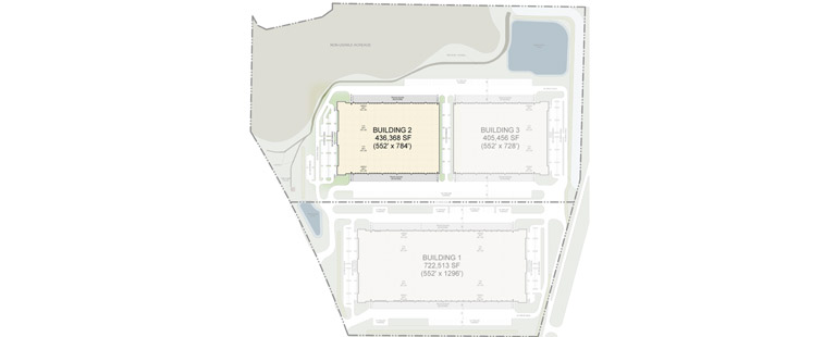 Site plan for the LogistiCenter at 395 (Phase 2, Building 2), located in Reno, NV.