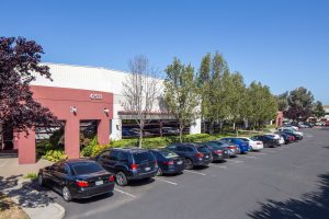 Photograph of buildings located at 47513 and 47533 Westinghouse located at the Fremont Manufacturing Center, located in Fremont, California.