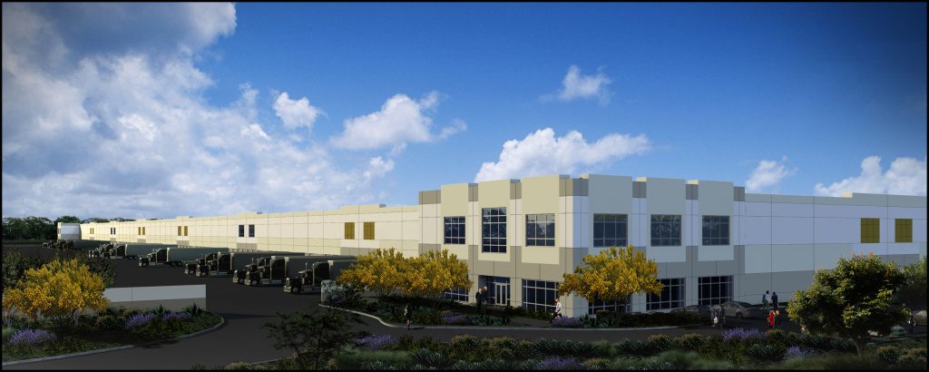 Front of building photograph for LogistiCenter at Park Meridian in Riverside, California